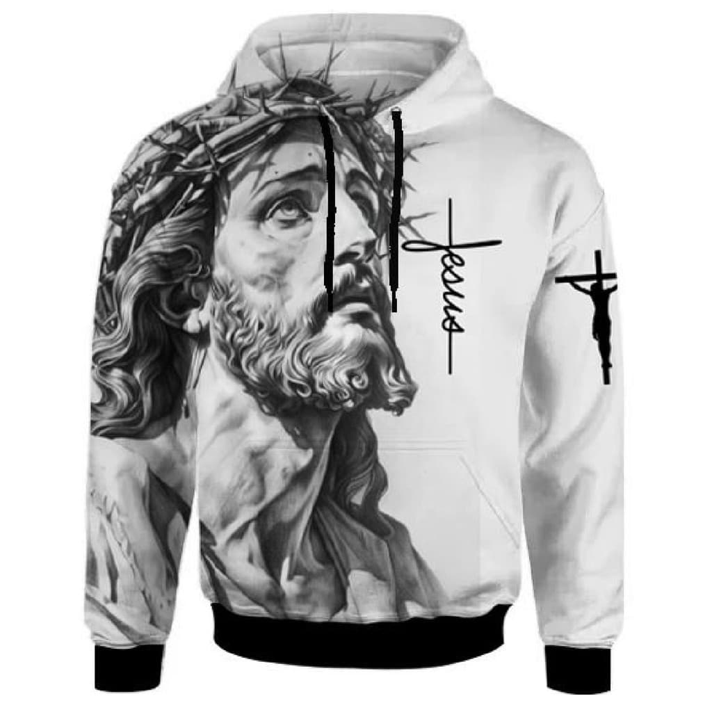 Moletom Blusa De Frio 3d Full Jesus Fé Cristã Gospel Unissex Blusa de Frio 100% Poliéster Sublimado San Prime