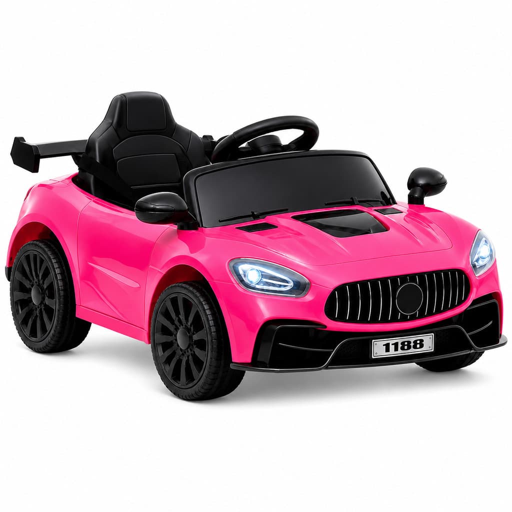 Carro Elétrico Infantil Bang Toys Mini Storm Rosa 12V Controle