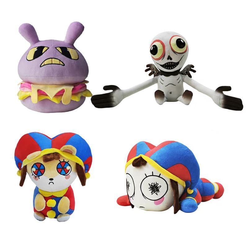 [Modelo mais vendido] Big Pomni Plush Circus Animation Merchandise Palhaço Boneca Monstro Brinquedo de Pelúcia [Envio Rá