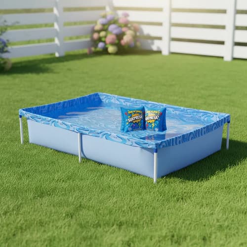 Kit Piscina Infantil 1000l + Bóia De Braço Surpresa Mor