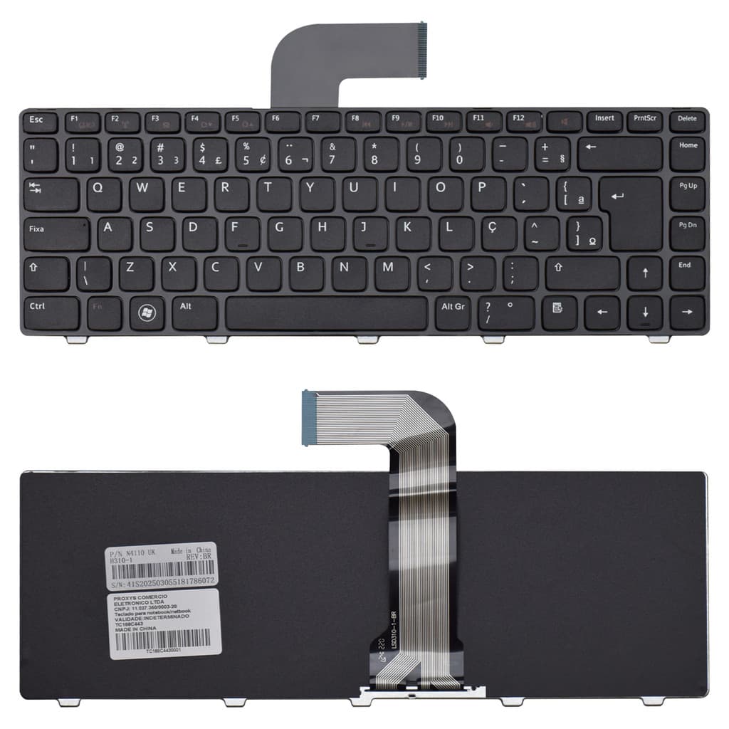 Teclado para Notebook Dell Vostro 3550 Sem Iluminação