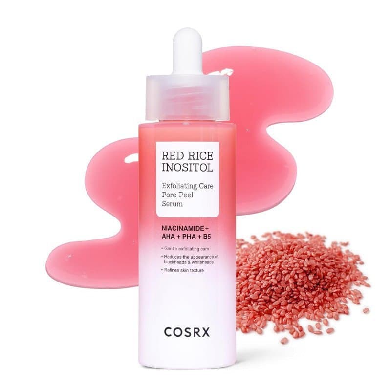 COSRX Red Rice Pore Peel Shot, 94% de Redução em Células Mortas, Removedor Suave de Cravos e Esfoliante Facial, Redutor