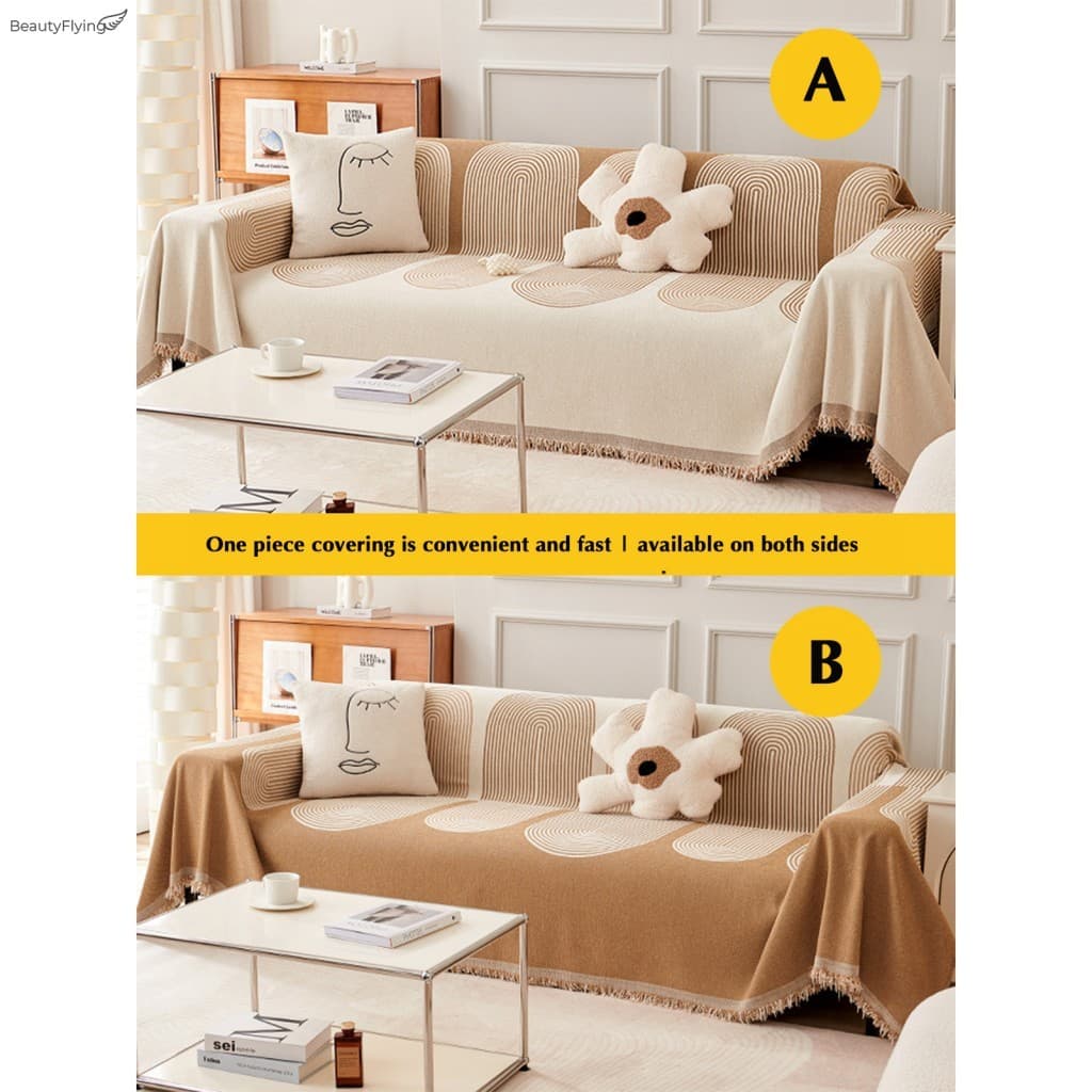 Cobertor De Sofá De Malha Feito À Mão Com Borlas-Capa De Cama Volumosa Para Animais De Estimação Cadeira