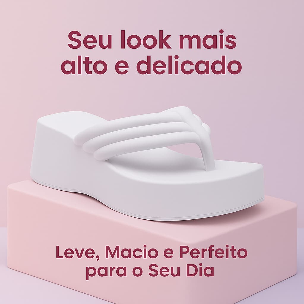 Chinelo Plataforma Feminino Confortável e Estiloso