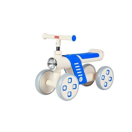 Mini Bike Infantil Equilibrio Seguro Quatro Rodas Azul Facil Manejo Aprendizado Crianças