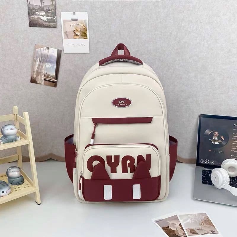 Mochila Unissex Estilo ins De Grande Capacidade Para Estudantes Do Ensino Médio ,