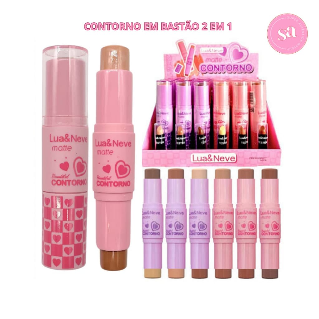 Contorno em Bastão Matte 2 em 1 - Lua & Neve