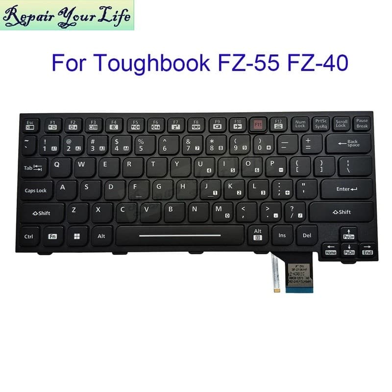 Teclado Japonês Retroiluminado Dos Eua Reino Unido Para Panasonic Hardbook FZ-55-40 55C0618VM PAM24B13USJ8141 Inglês Jap