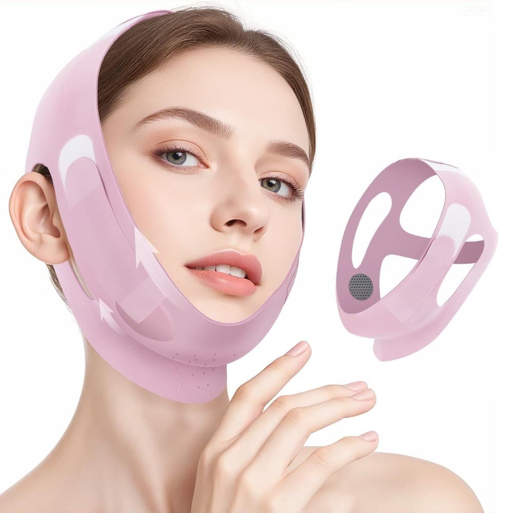 Cinta De Queixo Para Dormir , Redutor Duplo , Elevação Facial , Modelador De Mandíbula , Linha V , Máscara De Emagrecime