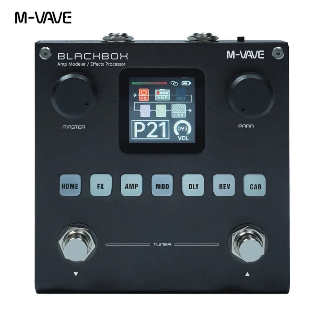 M-VAVE 2026NEW Modelador de AMP para guitarra/baixo Processador de múltiplos efeitos recarregável para guitarra elétric