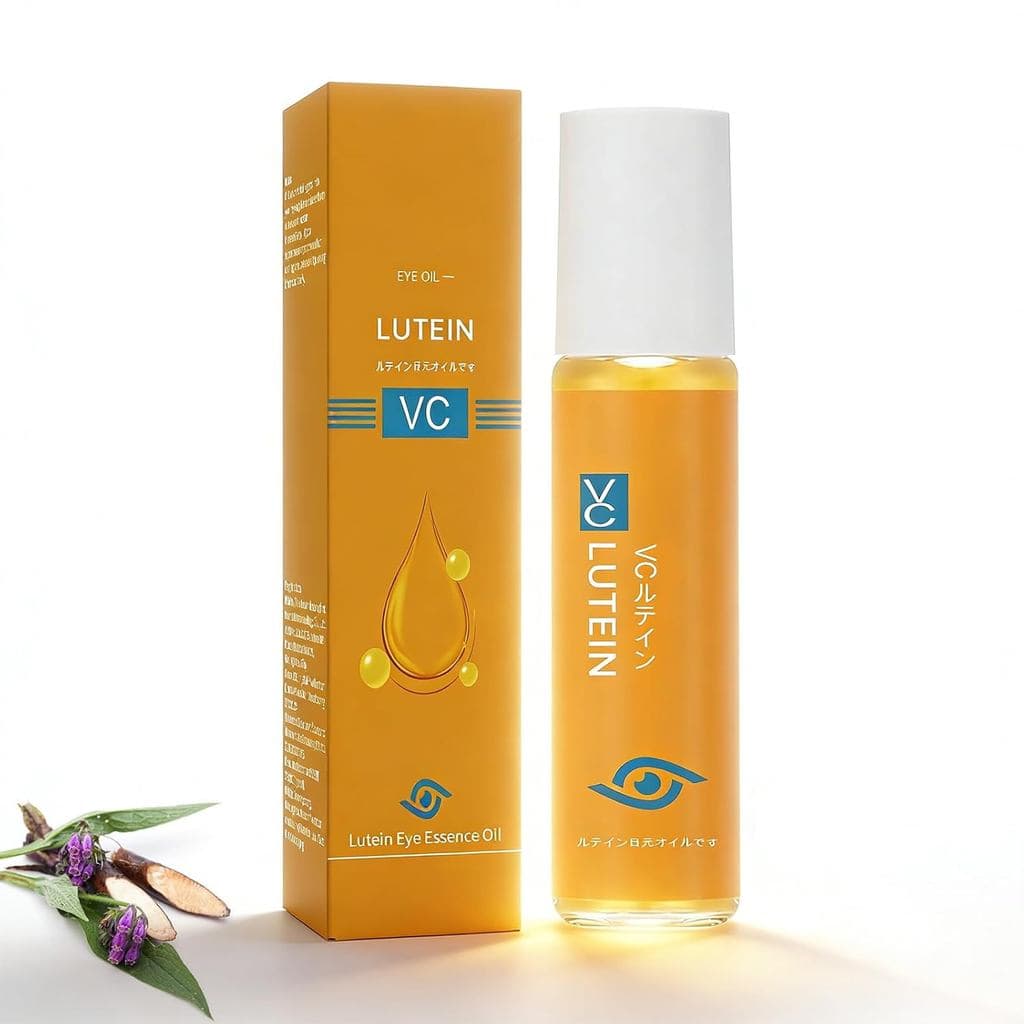Óleo Essencial para os Olhos com Luteína para Mulheres, Sérum em Roll-on com Vitamina C, Cuidado para Inchaço nos Olhos,