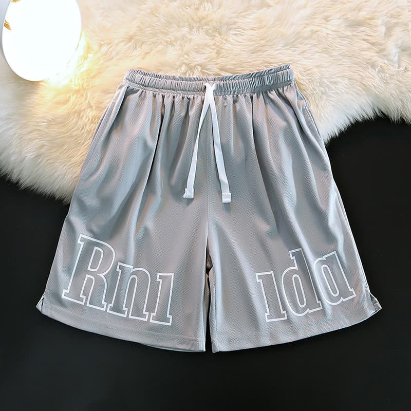 Homens calças de pijama de seda gelo verão estilo fino solto casa calças grandes estilo masculino verão exterior pijamas