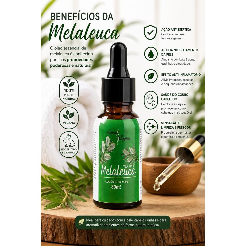 KIT 2 UNIDADES OLEO NATURAL MELALEUCA 100% óleo para acne
óleo para espinhas
óleo para cravos
pele oleosa
tratamento acn