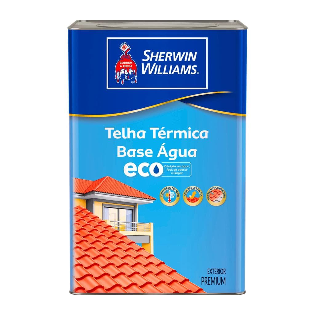 Tinta Acrílica Premium Sherwin-Williams Metalatex Eco Telha Térmica Brilhante Cinza 18L - 7284406