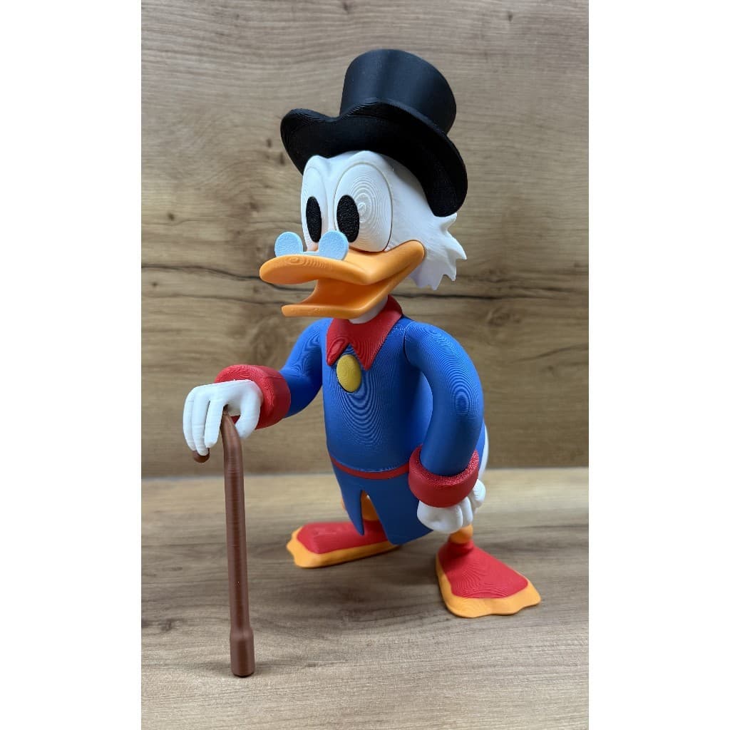 Boneco 3D Tio Patinhas  – Modelo Colecionável e Decorativo