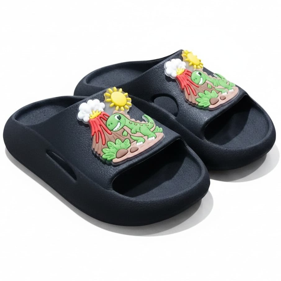 Chinelo Nuvem Infantil Masculino e Feminino do Dino Confortável e Leve Slide de Menino e Menina