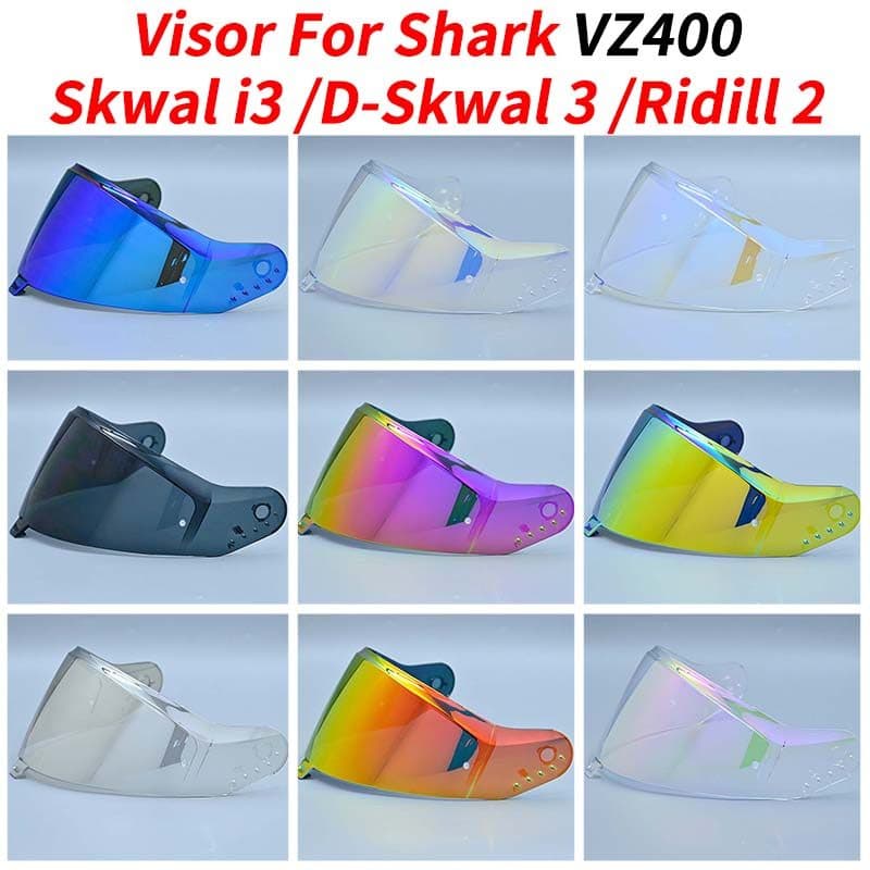 Viseira VZ400 Para Shark Skwal i3 D-3 Ridill 2 Viseiras De Capacete Acessórios De Lente De Substituição Pára-Brisa