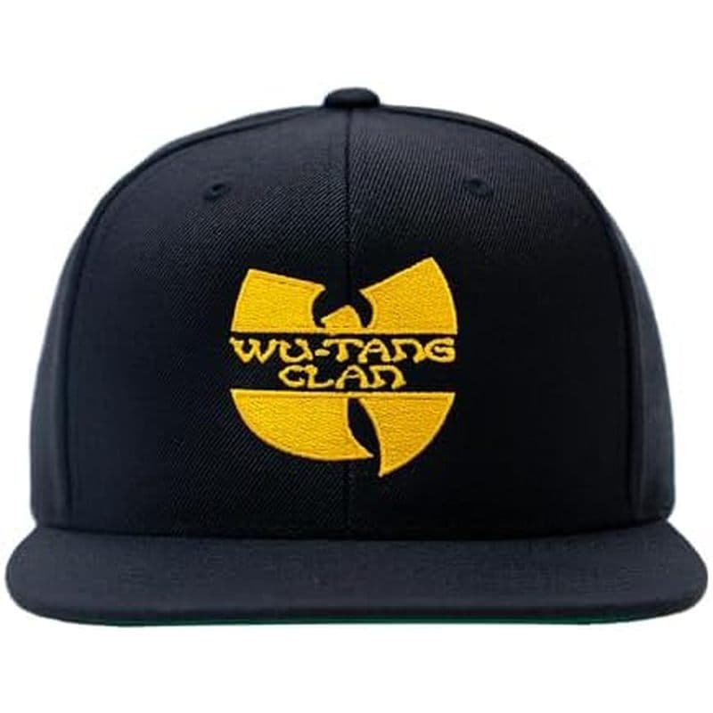 Boné Snapback Wu-Tang Clan Uni Preto E Amarelo Com Logotipo