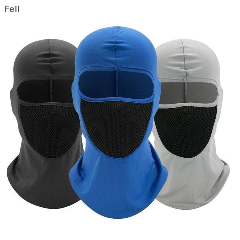 [Fel] Respirável Motocicleta Máscaras Faciais Completas Boné Chapéu Motocross Moto Capacete Equitação Pescoço Rosto Capu