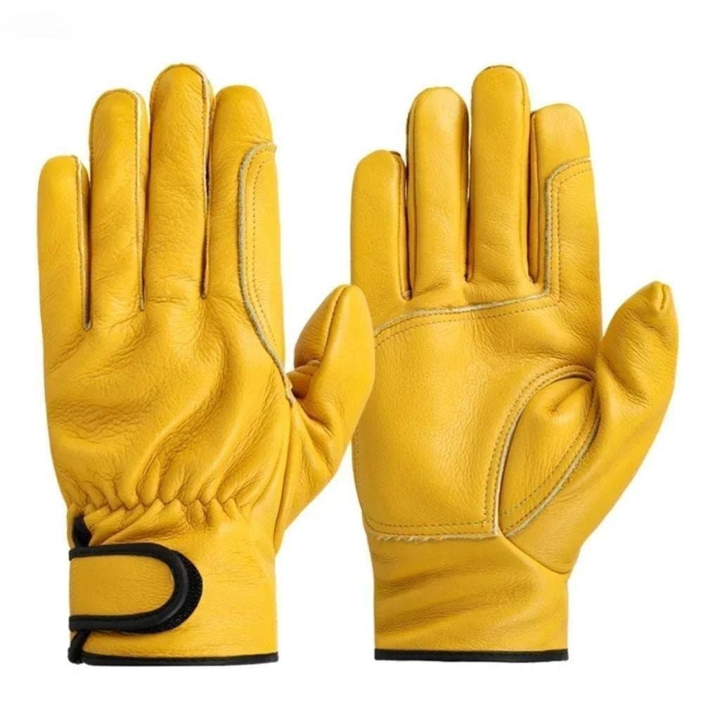 Luvas De Trabalho ADAMES , Resistentes Ao Desgaste Para Soldagem De Couro , Proteção De Segurança Flex Grip Fazenda
