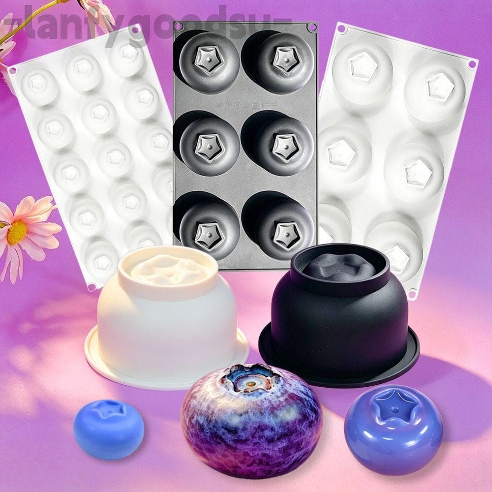 Molde De Bolo De Mousse De Mirtilo LANFYGOODS , Sobremesa Em Forma De Fruta Flexível Feito À Mão , Silicone De Qualidade