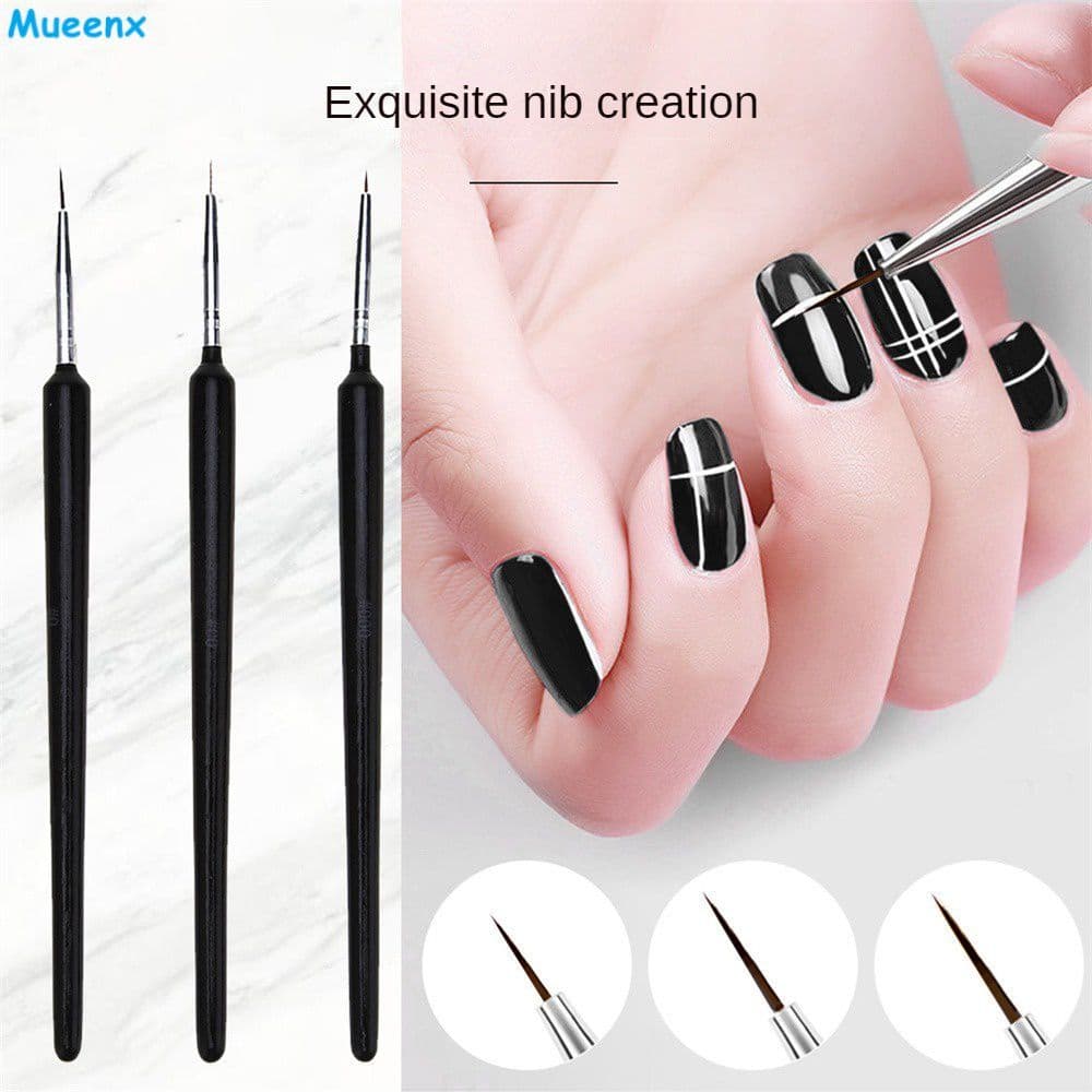 Pincel para Unhas Artísticas, Ferramentas para Unhas, Haste Fina, Ferramentas para Manicure, Caneta para Desenho