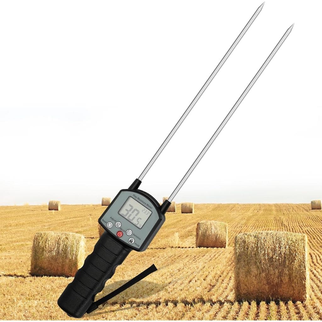 Medidor de Umidade de Feno TK100H, Medidor de Umidade de Feno Portátil e Preciso, Sonda Medidora de Umidade de Feno co