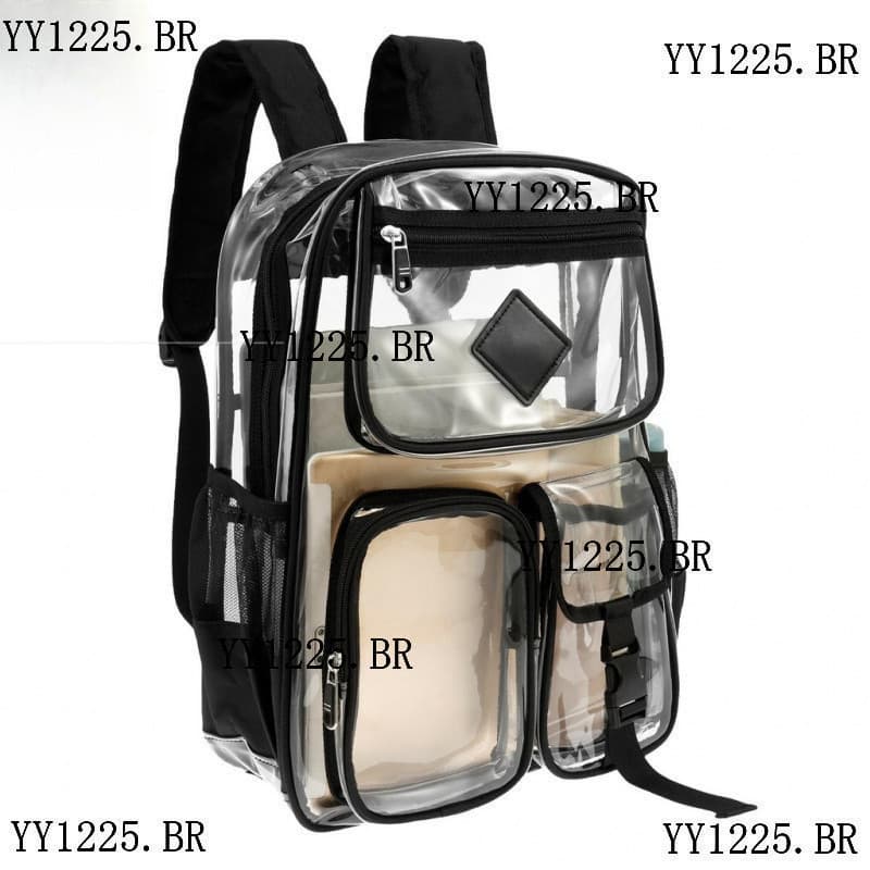 Mochila Transparente De PVC À Prova D'água , Grande Capacidade De Armazenamento Para Homens E Mulheres SHOPQJC5174