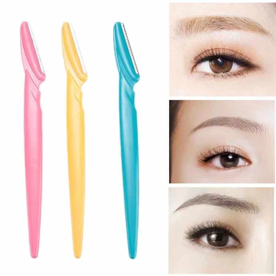 KIT 3  lâminas de barbear, adequadas para aparar sobrancelhas/axilas/corpo/depilação, nova versão.