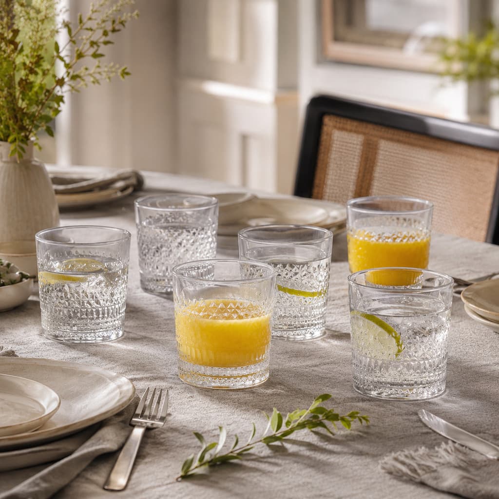 Jogo 6 Copos Baixos Esplanada Cristal Ecológico 310ml Drinks