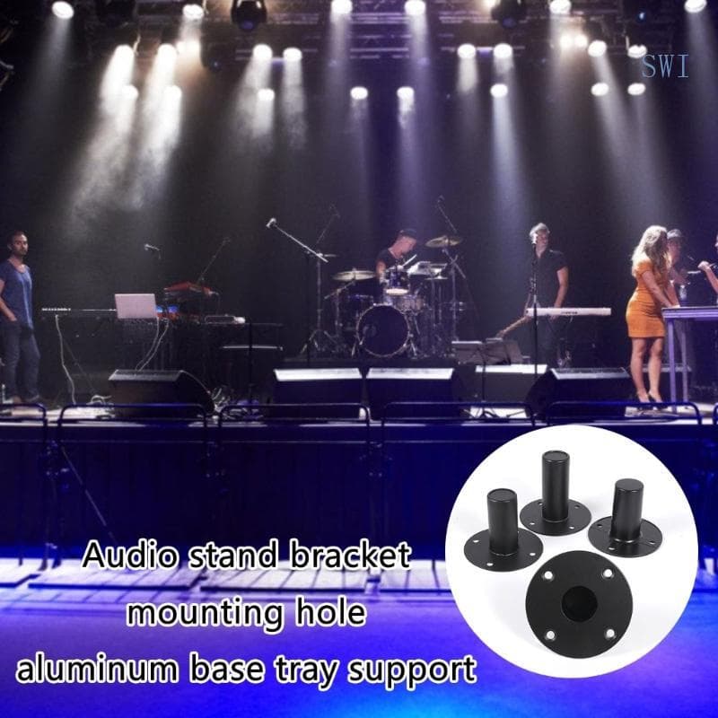 Base Som Ferro Para Suporte Alto-Falante Metal SWI Palco