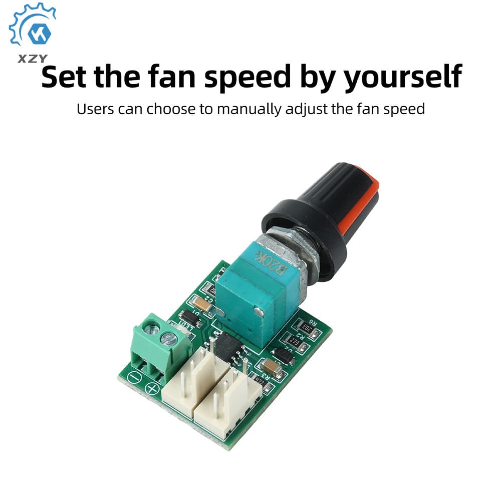 DC12-24V 1.5A Regulador De Velocidade De Ventilador De 4 Fios De Canal Duplo PWM Controlador Proteção De Polaridade Reve