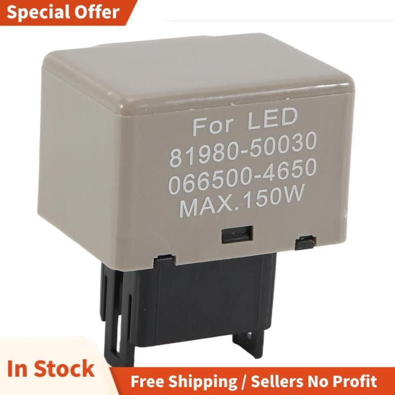 Acessórios Para Carro Relé Pisca-Eletrônico De 8 Pinos Lâmpada LED 81980-50030 066500-4650