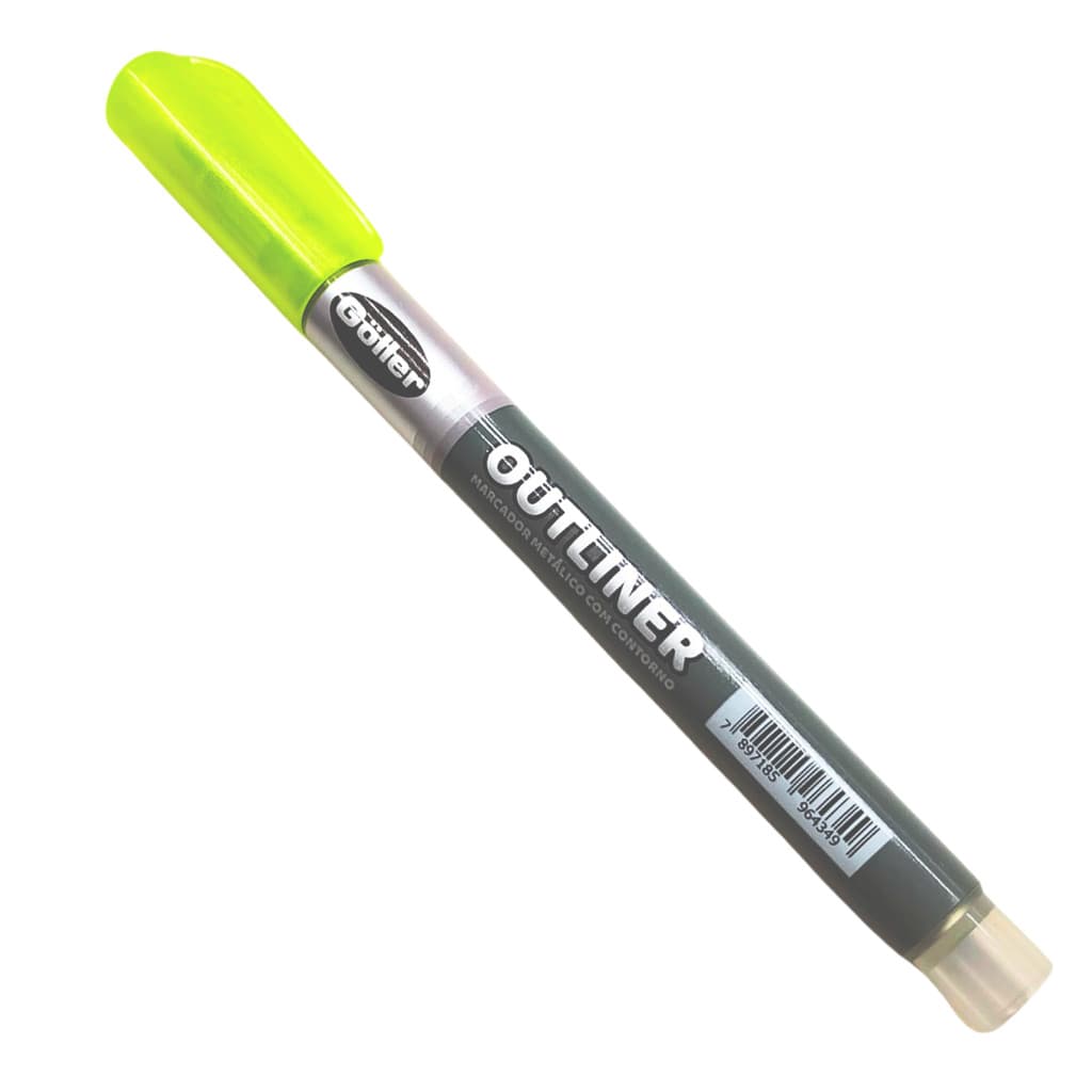 Caneta Marcador Metálico Outline Linha Dupla Mágica