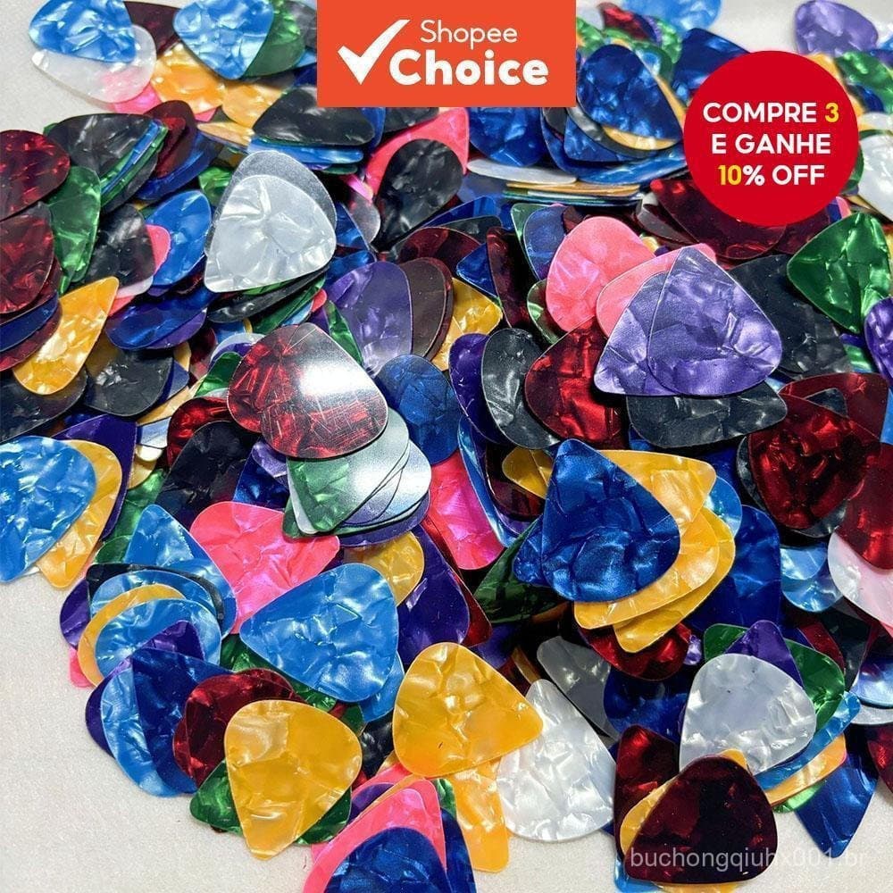 100PCS Palhetas de Guitarra 0.46mm Conjunto Céu Estrelado Celulóide Palheta para Guitarra Acústica e Elétrica (Estilo