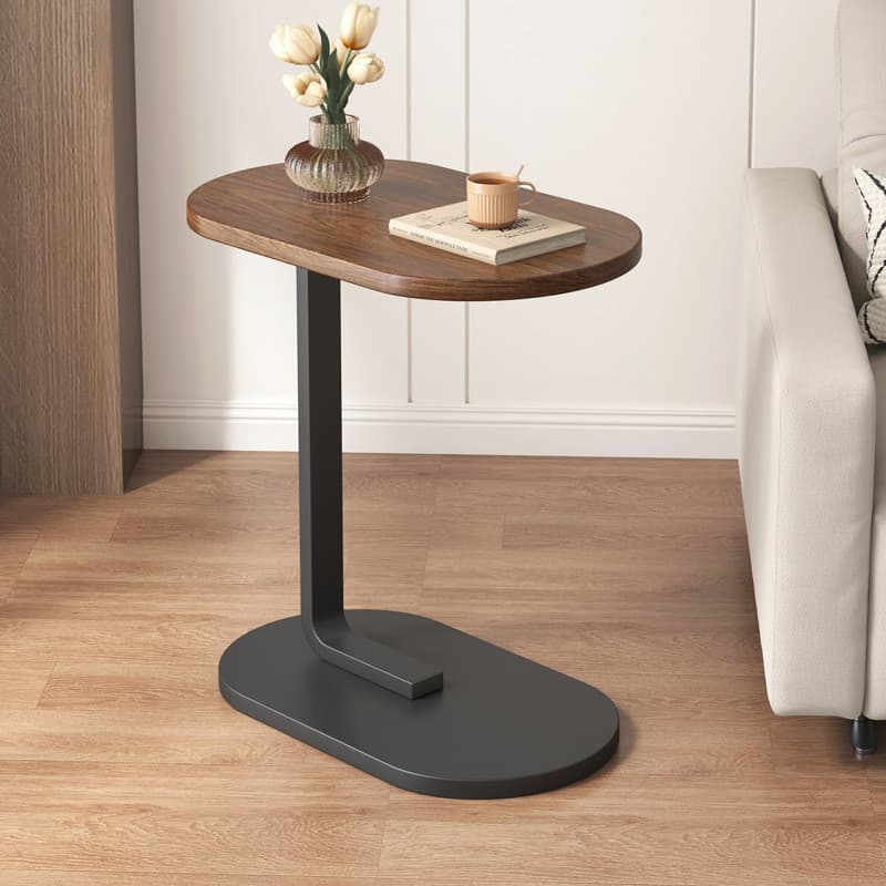 Drelife Mesa lateral redonda moderna e simples para sofá e café