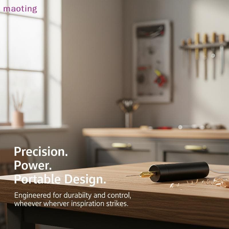 [maoting] Mini Furadeira Elétrica USB Portátil , Desempenho Estável , Conjunto De 3 Brocas Para Pequenos Trabalhos De Pe