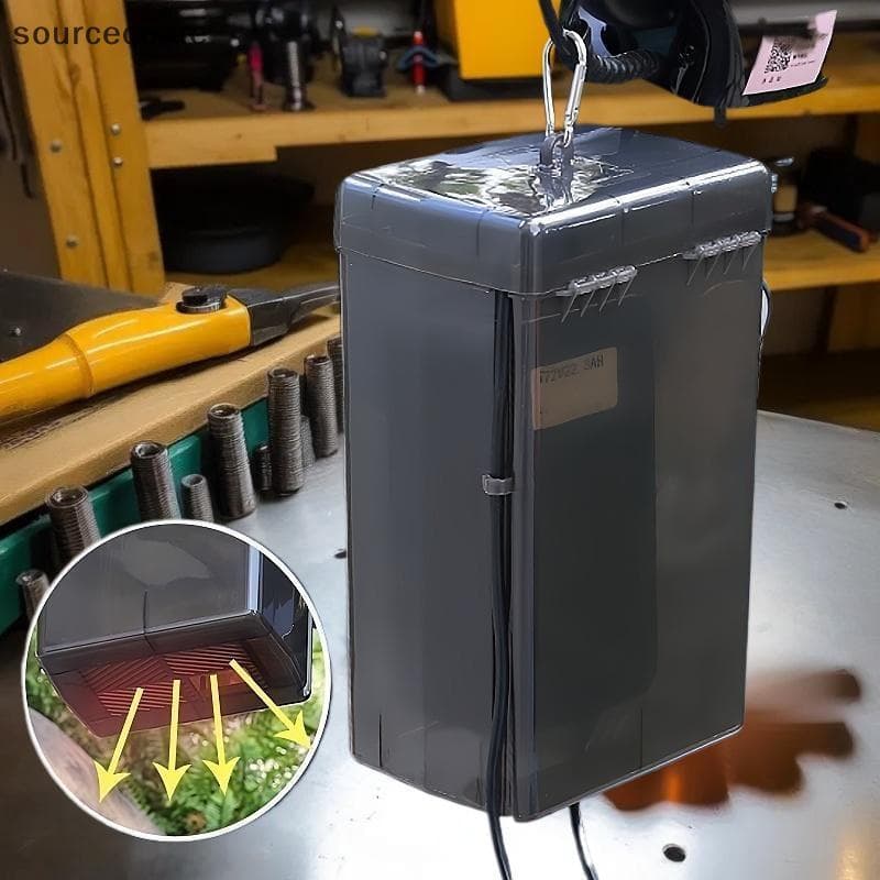[sourcecome] Carregador De Veículo Elétrico À Prova De Chuva Antipoeira Bateria Universal Para Carro D'água Caixa Carreg