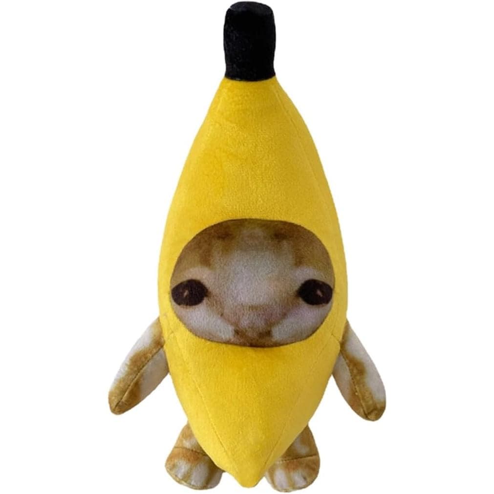 Pelúcia de Gato - 20 cm, Amarelo - Animal de Pelúcia - Design Adorável de Anime - Macio e Aconchegante, Presente Perfeit