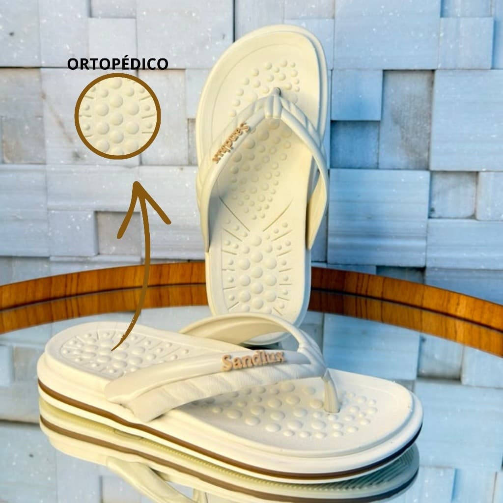 Chinelo Sandália Ortopédica Antiderrapante Feminina para Esporão Ultra Conforto Macia e Leve OUTLETPOWER