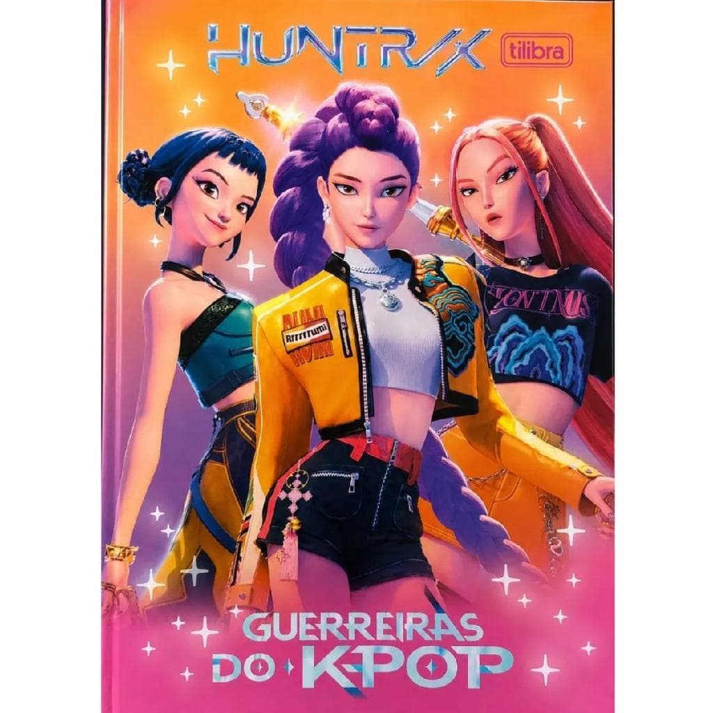 Caderno Brochurão Grande Guerreiras Kpop 48 Folhas Capa Dura