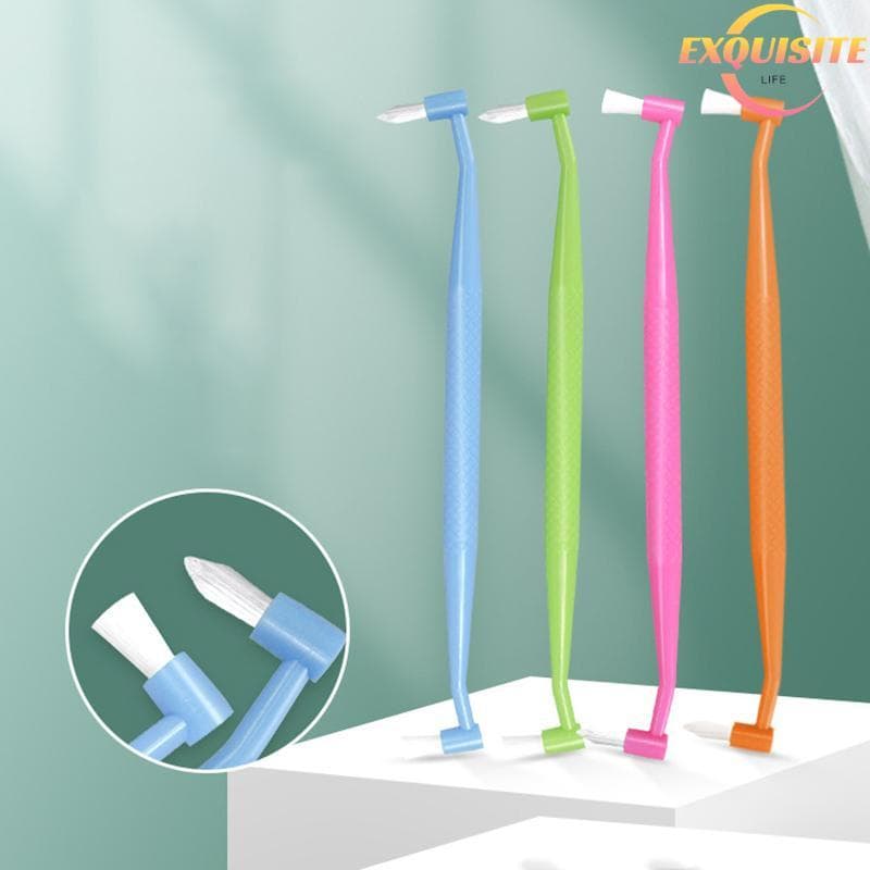 [EL-t] Cabeça De Escova Única Plana Bíceps Fissura Sabedoria De Dentes De Cerdas Macias Limpeza Branqueamento Novo