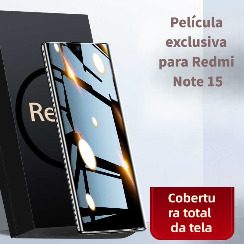 Adequado para película de vidro temperado do Redmi Note 15, película de privacidade do Note 15 Pro+, película cerâmica a