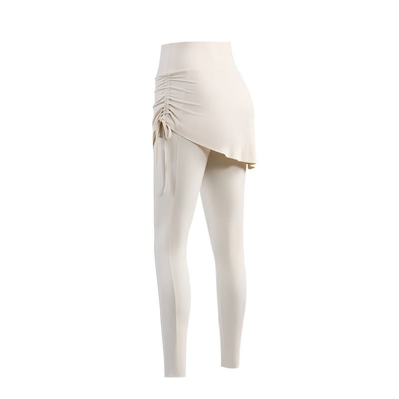 2026 novo estilo cordão Yoga feminino cintura alta mais magro olhar magro-ajuste correndo calças de tubarão primavera ou