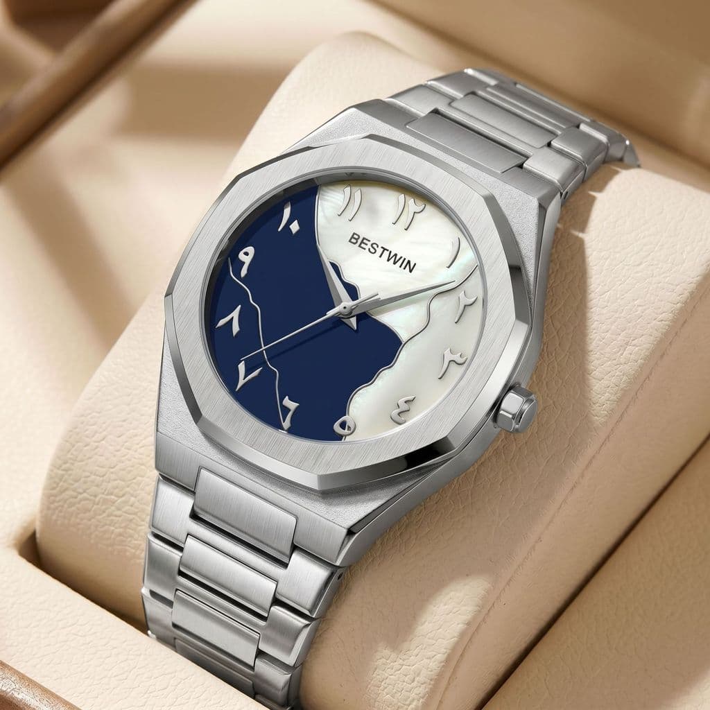 Relógio de pulso atacado relógio masculino doutoral BESTWIN Numeral árabe Dial escudo superfície moda relógio masculino