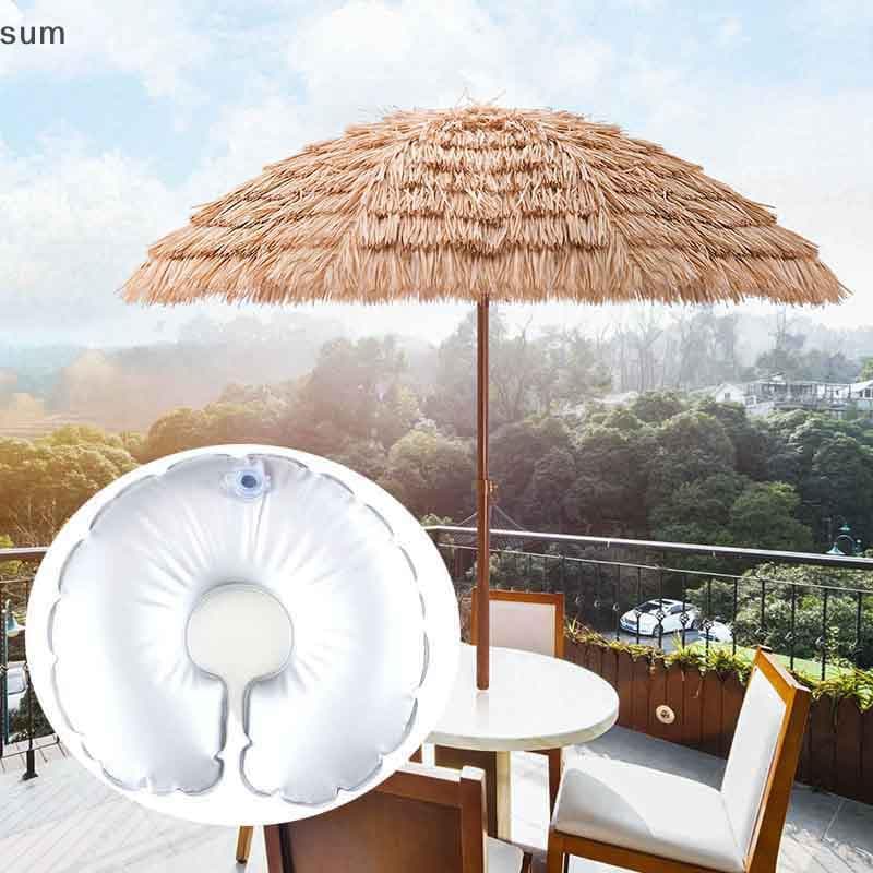 [sum] Base De Guarda-Chuva U Para Enchimento De Água Bolsa De Peso Suporte De Bandeira Cheio Sol Injeção Lazer Ao Ar Liv