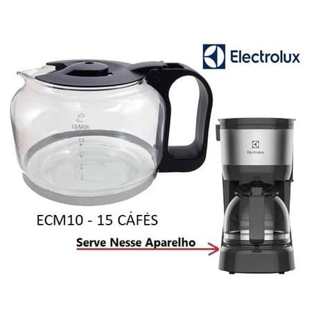Jarra para Cafeteira Electrolux Ecm10 15 Cafés
