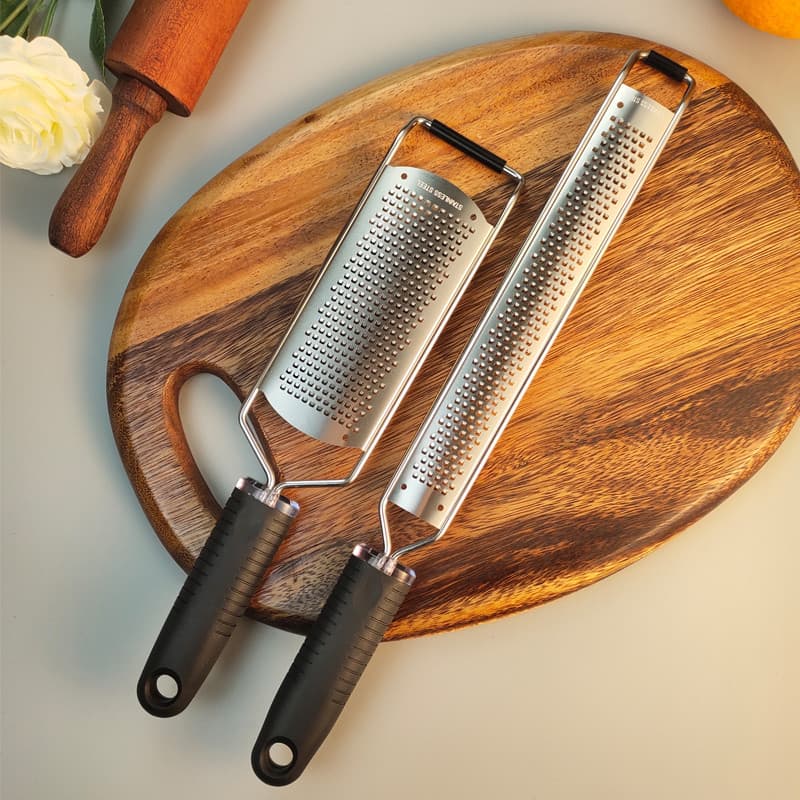 Ralador de queijo em aço inoxidável, ralador de queijo, ralador de queijo, raspador, plaina de limão, utensílios de cozi