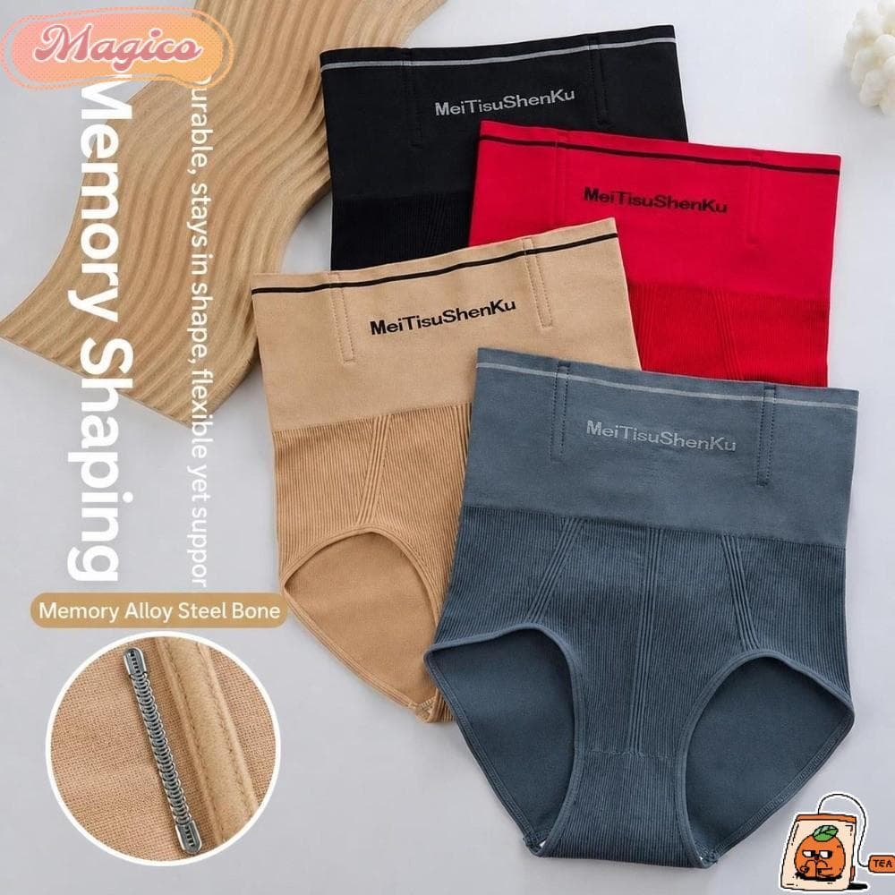Shorts De Escultura MAGICO , Roupa Íntima De Compressão De Cintura Alta Para Contração Abdominal , Sem Costura