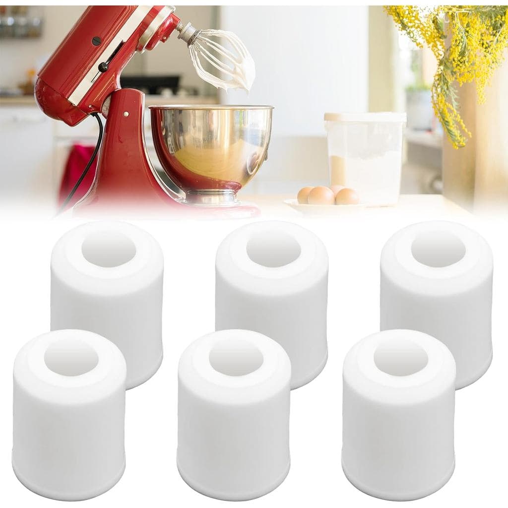 4161530 Pés de Borracha Compatíveis com Batedeira KitchenAid, Pacote com 6 Peças de Reposição para Batedeiras K45SS KSM9